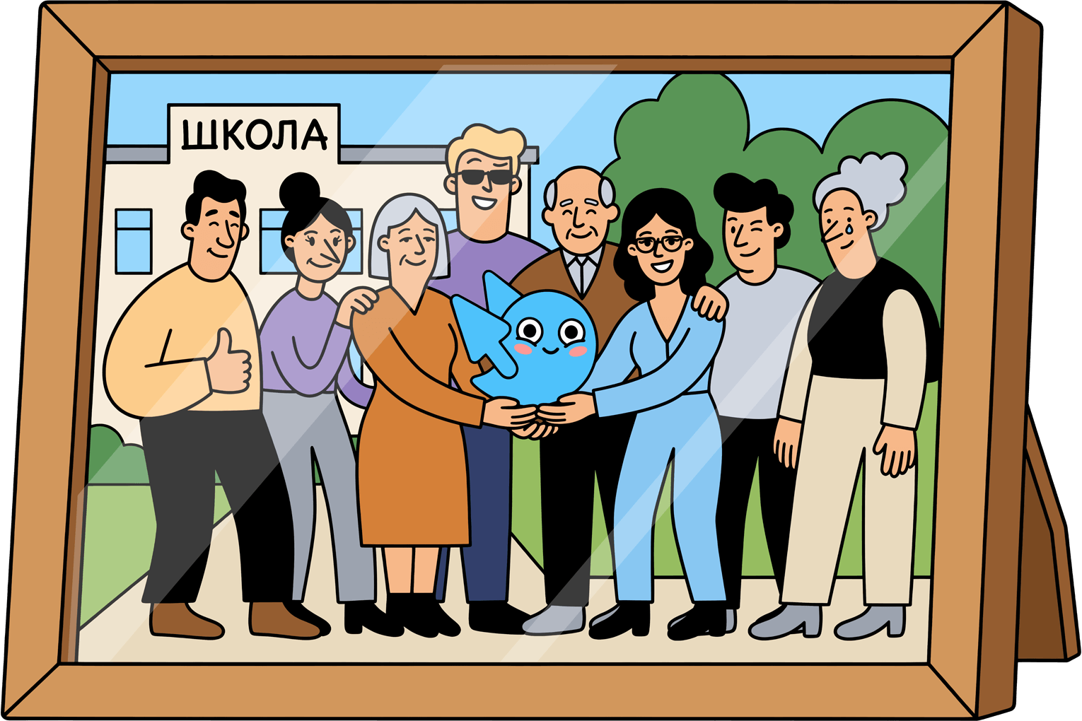 Учителя на школьном выпускном